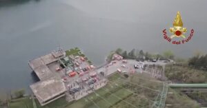 Centrale di Bargi Vigili del Fuoco lago-bologna-esplosione